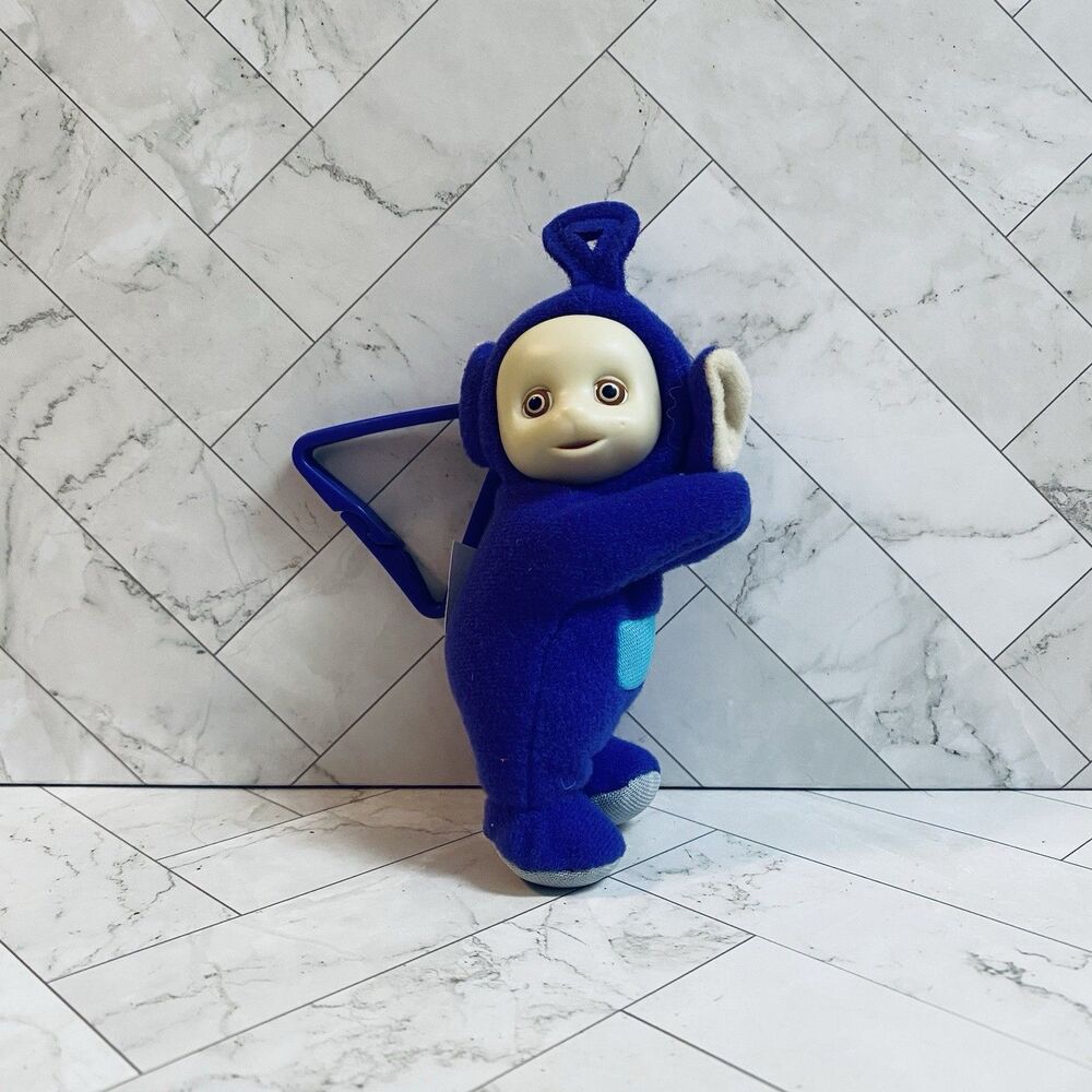 Vintage 2000 Ragdoll Productions Purple Teletubbies Backpack Clip Key Ring